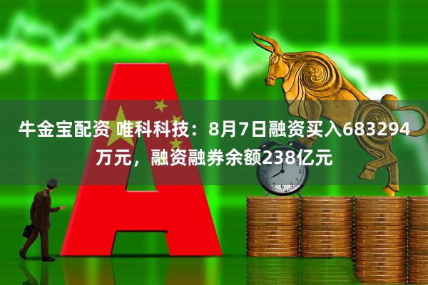 牛金宝配资 唯科科技：8月7日融资买入683294万元，融资融券余额238亿元